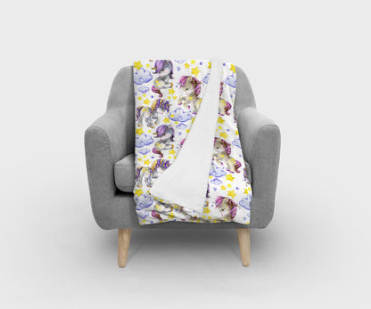 Baby Unicorn Bed Blanket Kids