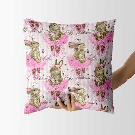 Princess Bunny Kids Square Cushion