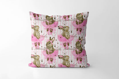 Princess Bunny Kids Square Cushion