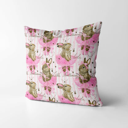 Princess Bunny Kids Square Cushion