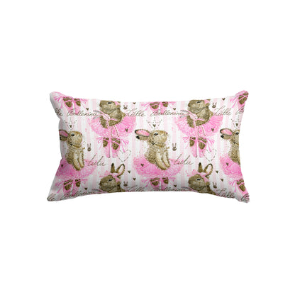 Princess Bunny Kids Rectangle Cushion