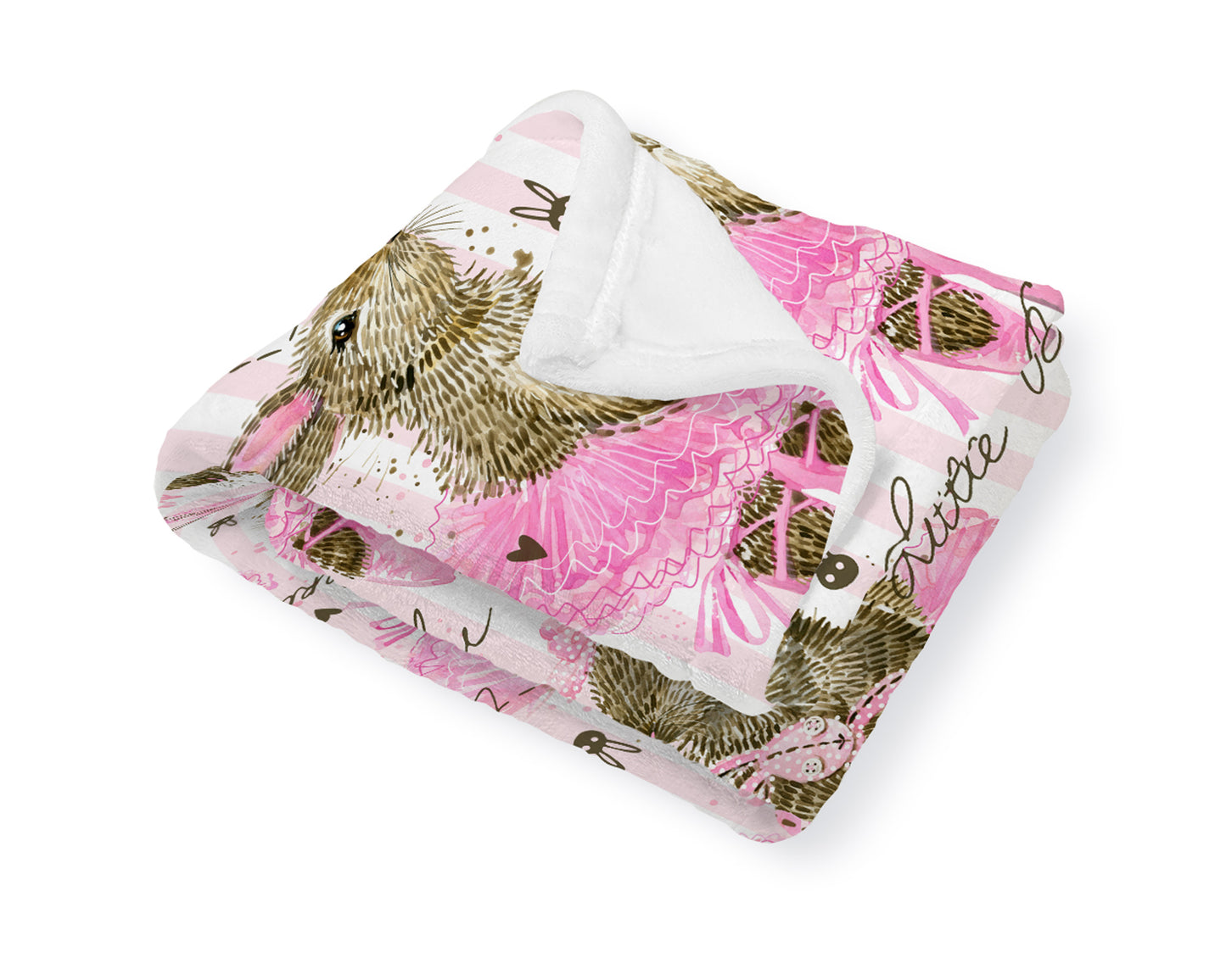 Princess Bunny Baby Blanket