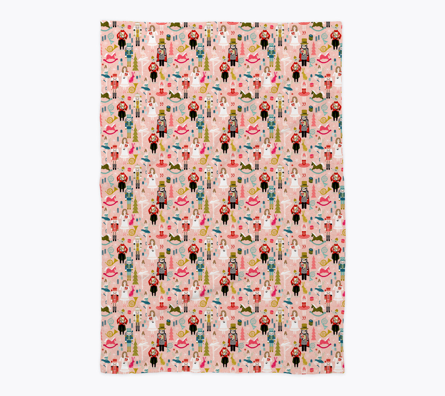 Nutcracker Christmas Ballet Baby Blanket