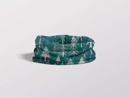 Christmas Tree Forest in Arctic Blues Adult Snood