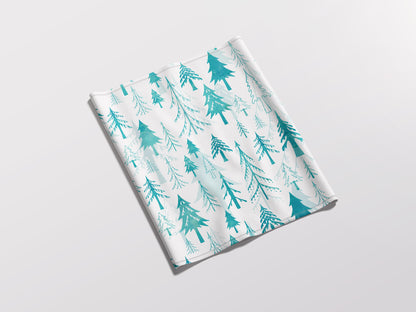 Christmas Tree Forest in White Adult Snood