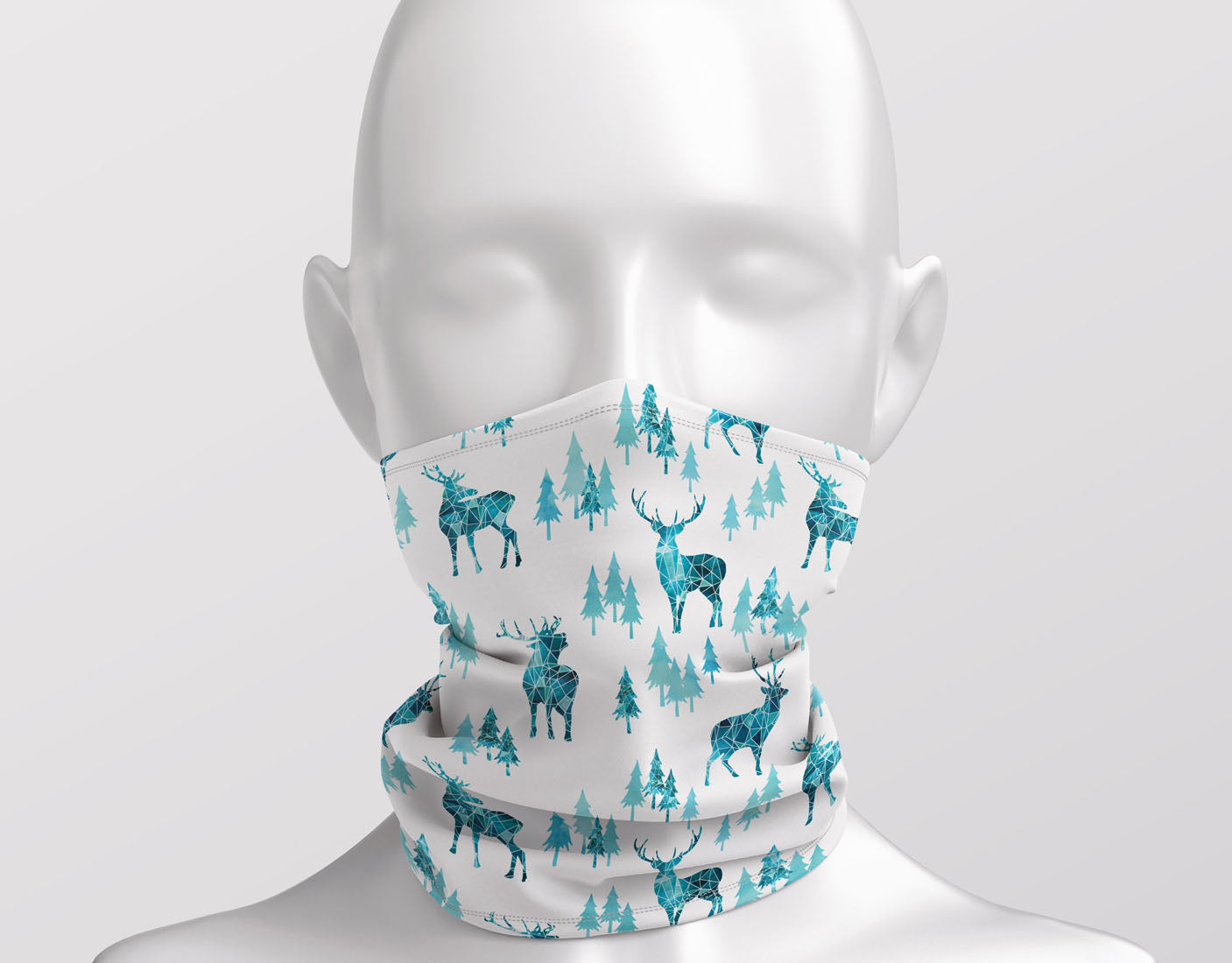 Ice Forest Deer Adult Snood
