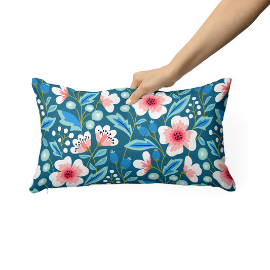 Colorful Spring Flowers - Rectangle Cushion