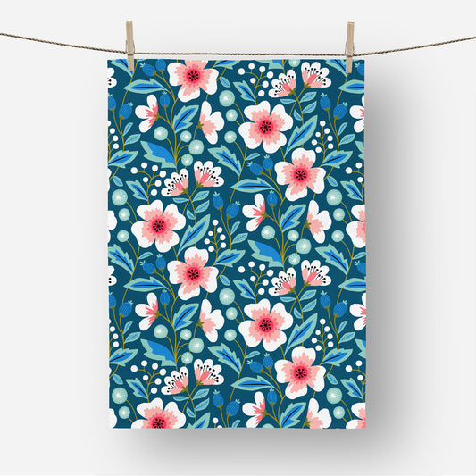 Colorful Spring Flowers - Tea Towel