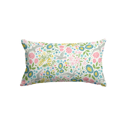 Contemporary Birds Seagull Floral - Rectangle Cushion
