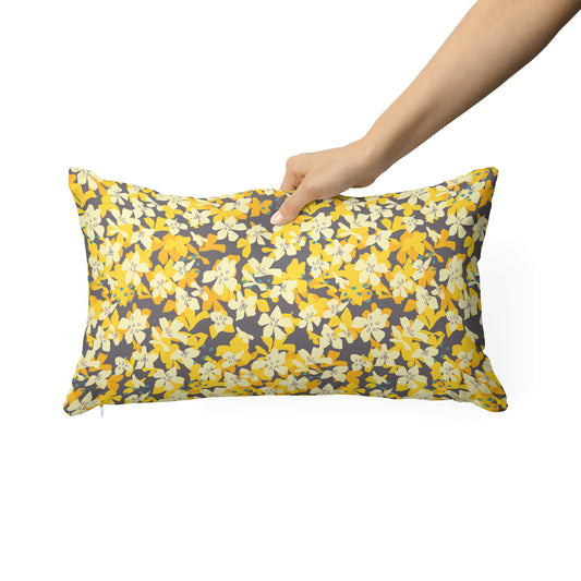 Dark Spring Blossom - Rectangle Cushion