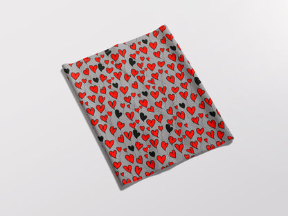 Black hearts looking for love - Adult Snood
