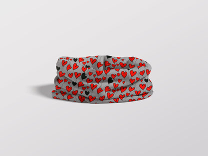 Black hearts looking for love - Adult Snood