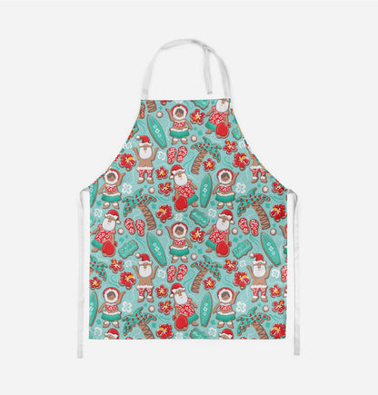 Hawaiian Christmas Gingerbread Cookies Kids Apron