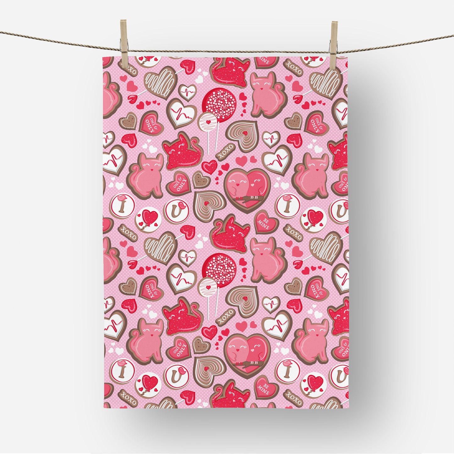 Valentine sweetness II - Tea Towel