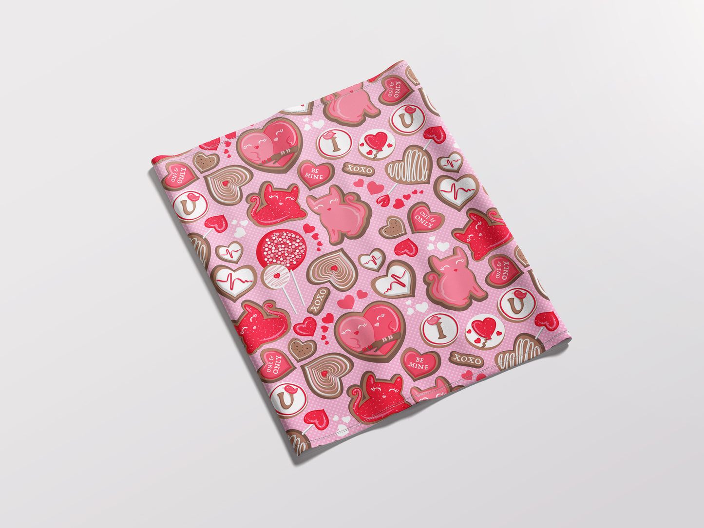 Valentine Sweetness Cats Child Snood