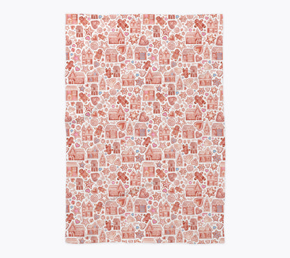 Gingerbread Christmas Cookies Baby Blanket