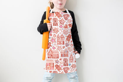 Gingerbread Christmas Cookies Kids Apron