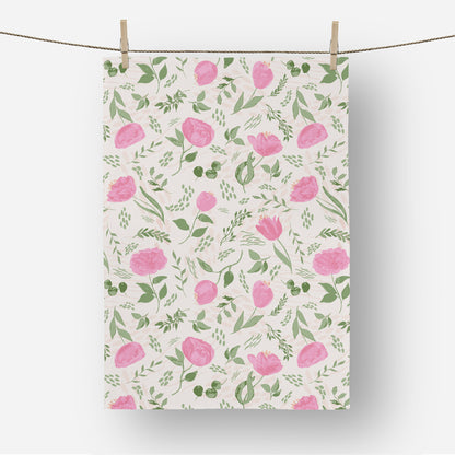 Spring Fling Flowers - Tea Towel