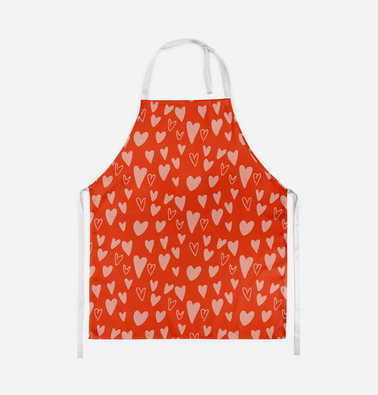 Valentine's hearts II Adult Apron