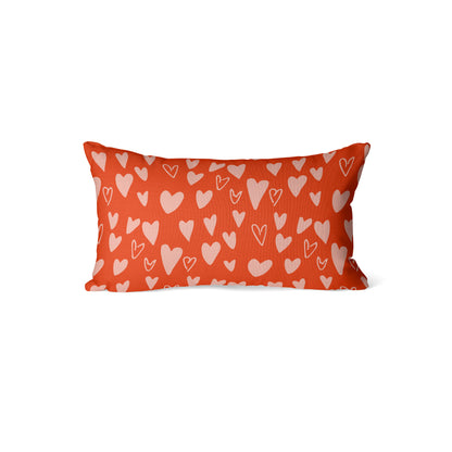 Red hearts - Rectangle Cushion