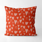 Red hearts - Square Cushion