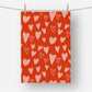 Valentine's heart II - Tea Towel