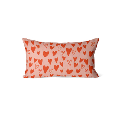 Pink hearts - Rectangle Cushion