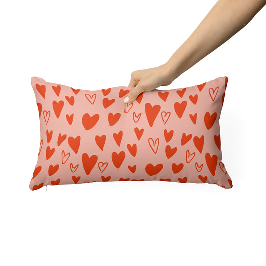 Pink hearts - Rectangle Cushion
