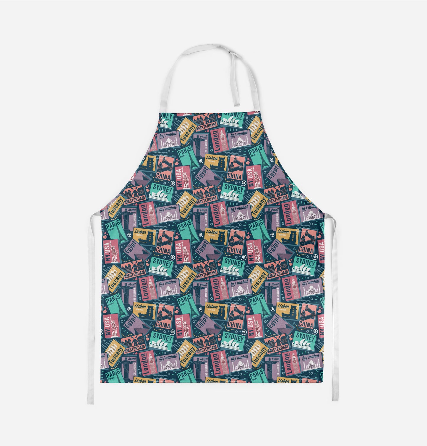 Retro Postcards - Adult Apron