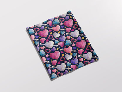 Geometric hearts - Adult Snood