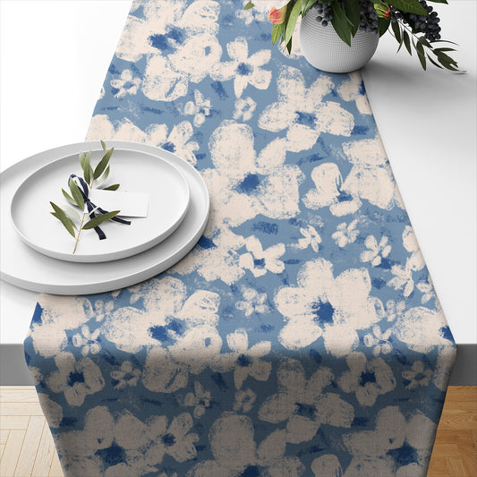 Blue Spring Blossom - Table Runner