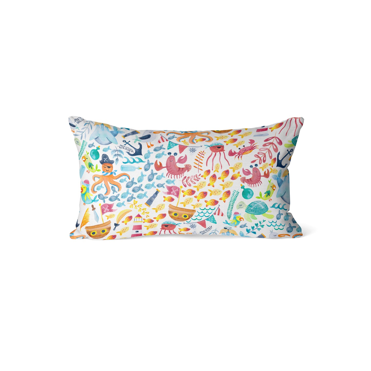Pirate Pizzaz Kids Rectangle Cushion