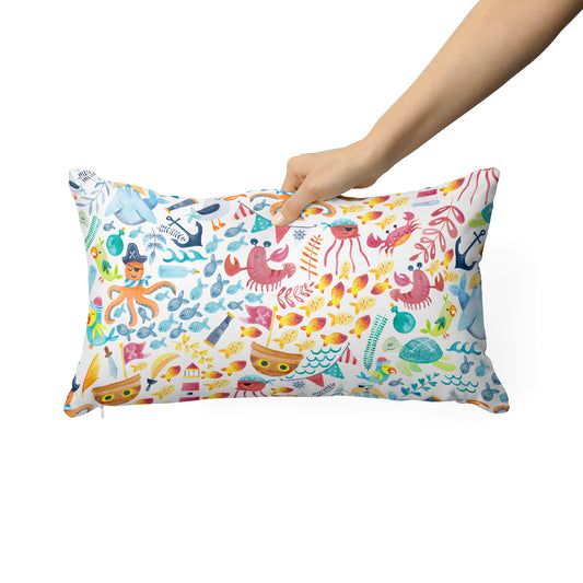 Pirate Pizzaz Kids Rectangle Cushion