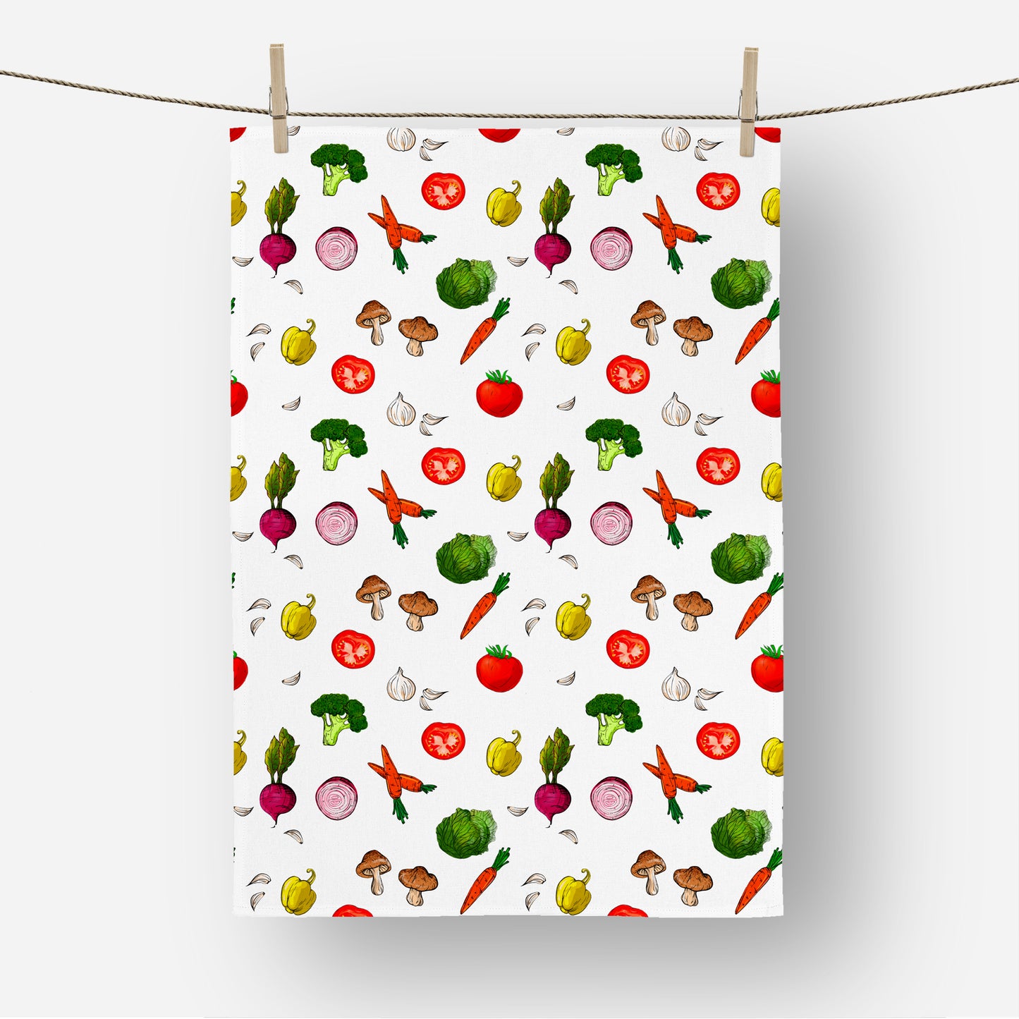 Vegetables Tea Towel