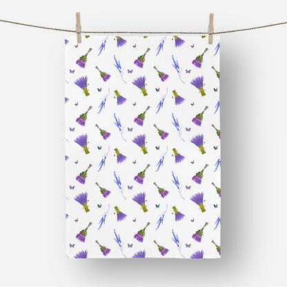 Lavender Flower Tea Towel
