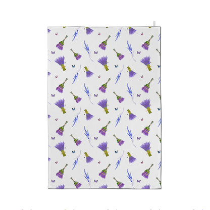 Lavender Flower Tea Towel