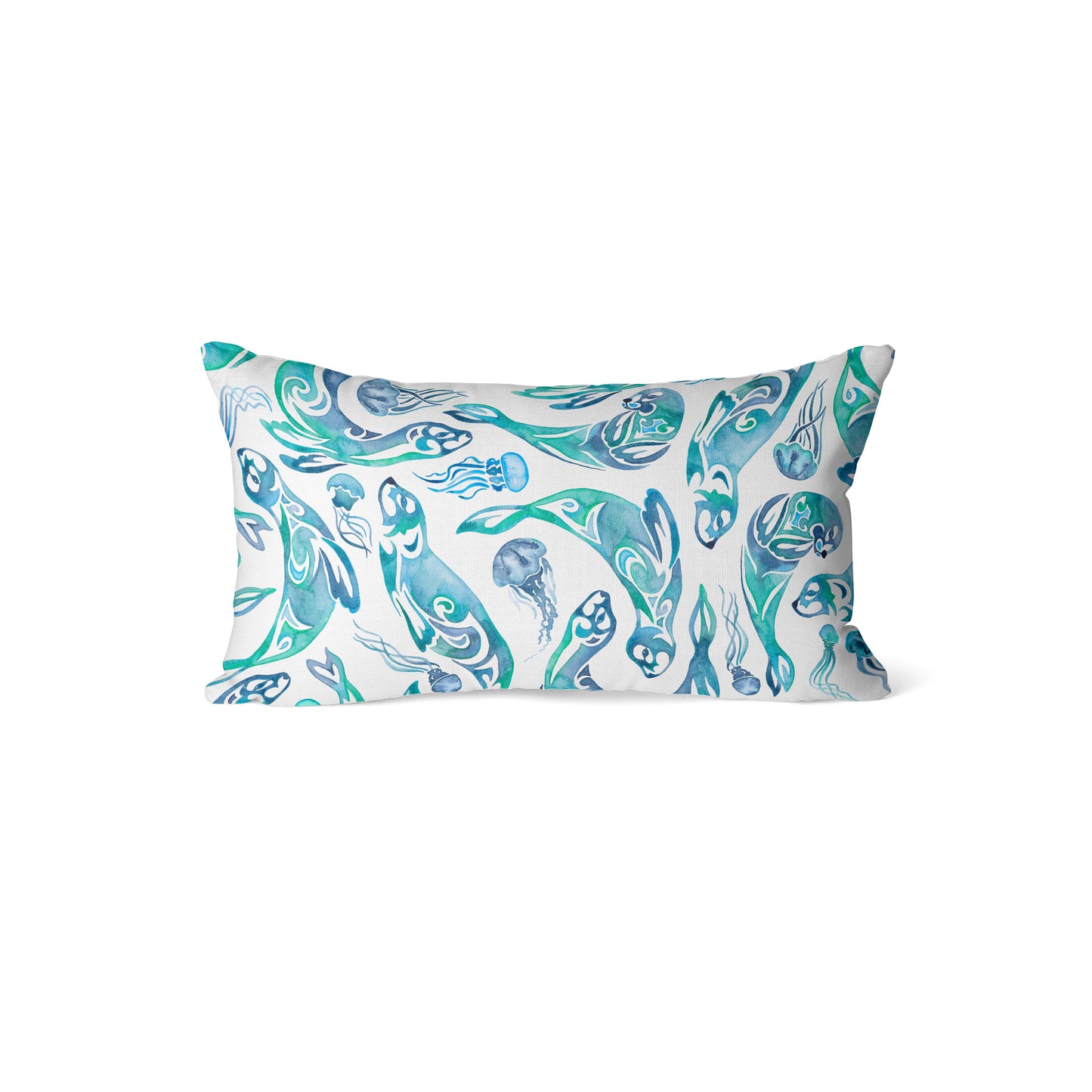 Seal a Kiss Kids Rectangle Cushion