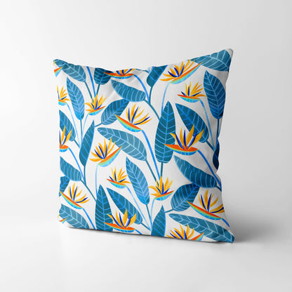 Strelitzia Flowers Square Cushion