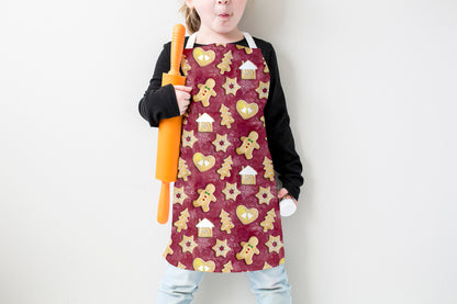 Gingerbread Christmas Cookies Kids Apron