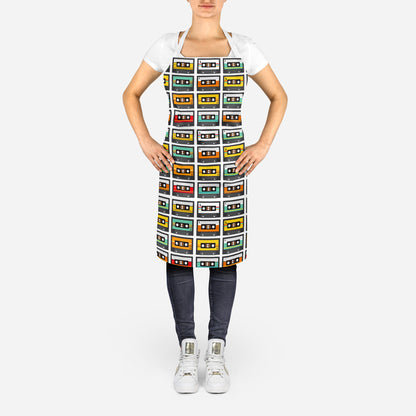 Nostalgic Retro Cassette Tapes  - Adult Apron