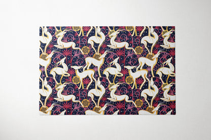 Deco Gazelles Garden Christmas Pink/Blue Placemat