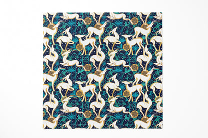 Deco Gazelles Garden Christmas Navy Dinner Napkin