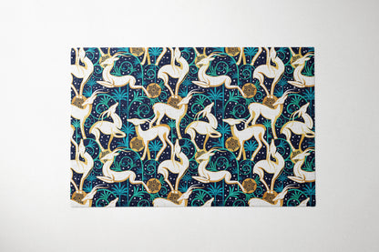 Deco Gazelles Garden Christmas Navy Placemat