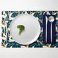 Deco Gazelles Garden Christmas Navy Placemat