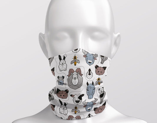 Geometric Farm Animals Child Snood
