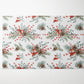 Winter Bouquets with Cones and Red Berries Placemat