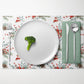 Winter Bouquets with Cones and Red Berries Placemat