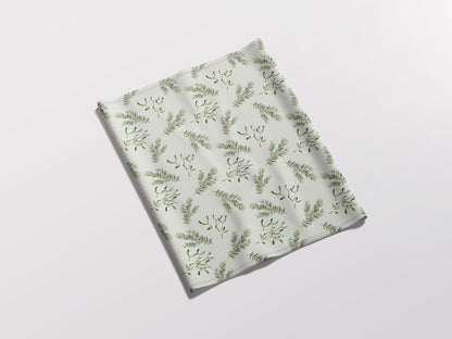 Christmas Winter Fir and Mistletoe Twigs with berries Adult Snood