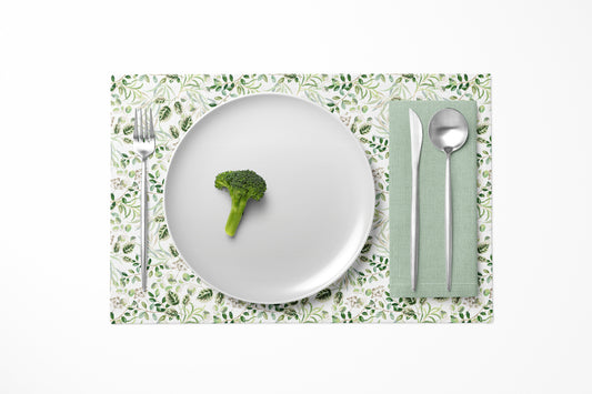 Forest Green Leaves Placemat