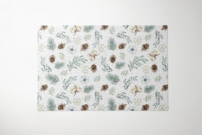 Winter Twigs with Cones and Flowers Placemat